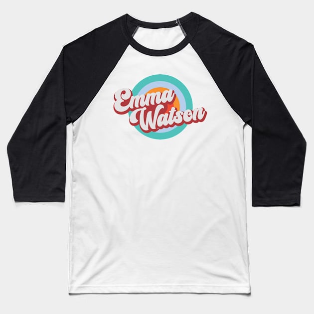 Circle Color With Name Emma Baseball T-Shirt by Mysimplicity.art